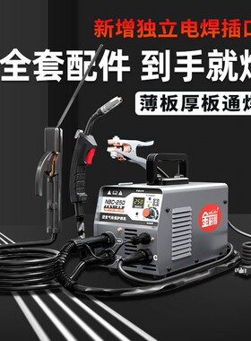 金耐得气体保护不锈钢板点焊机无气二保焊一体电焊机两用220V