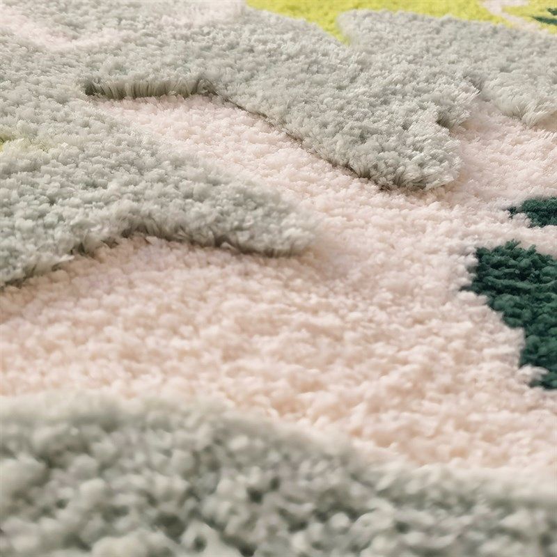French cream style carpet class bedroom room bedside blanket living room plush floor mat plush
