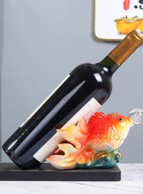 年年有余锦鲤情侣一对红酒