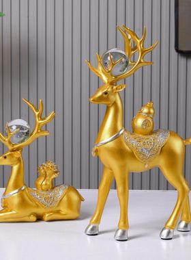 鹿摆件创意家居家装饰品室内客厅酒柜茶几电视柜玄关房间布置摆设