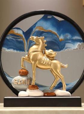 创意流沙摆件客厅酒柜家居