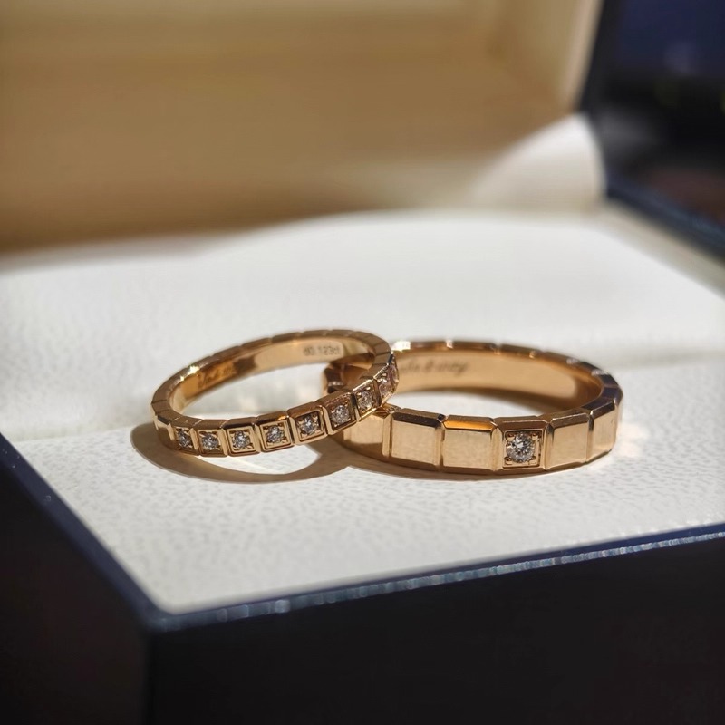 AVAB张凌赫同款小冰块戒指女小众设计钛钢情侣对戒轻奢高级感叠戴 - 图0