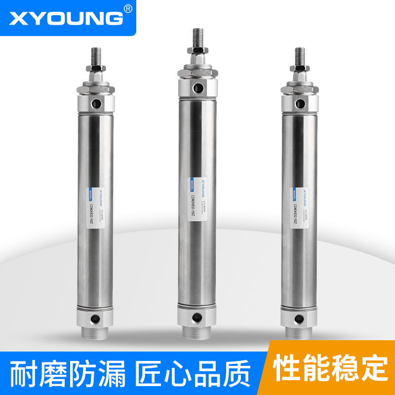 轴不旋转迷你气缸CDM2KB40-75六角活塞杆不锈钢气缸CM2KB40-100 - 图2