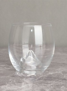 新中式创意玻璃透明冰山壶套装摆件样板房售N楼部卧室书房客厅饰