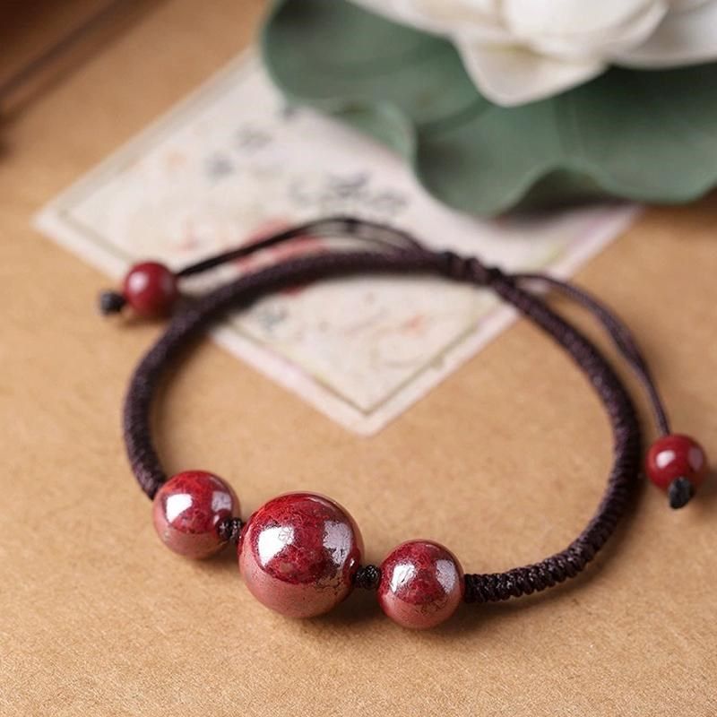 原石定制款天然原矿朱砂晶体砂原石红绳手链手工编织手绳本命年,淘宝优惠券,粉丝福利购,淘宝优惠卷