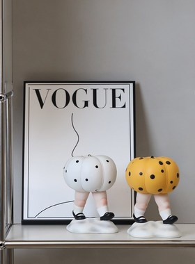 创意南瓜行走人物摆件客厅电视柜卡通摆设样板间儿童房软装饰摆件