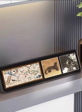 中古风桌面摆台画法式复古入户玄关柜摆件高级感客厅电视柜装饰品