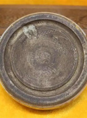 仿古瓷器 晚清青花开片砚台 民间收藏 文房家居摆件老货包老