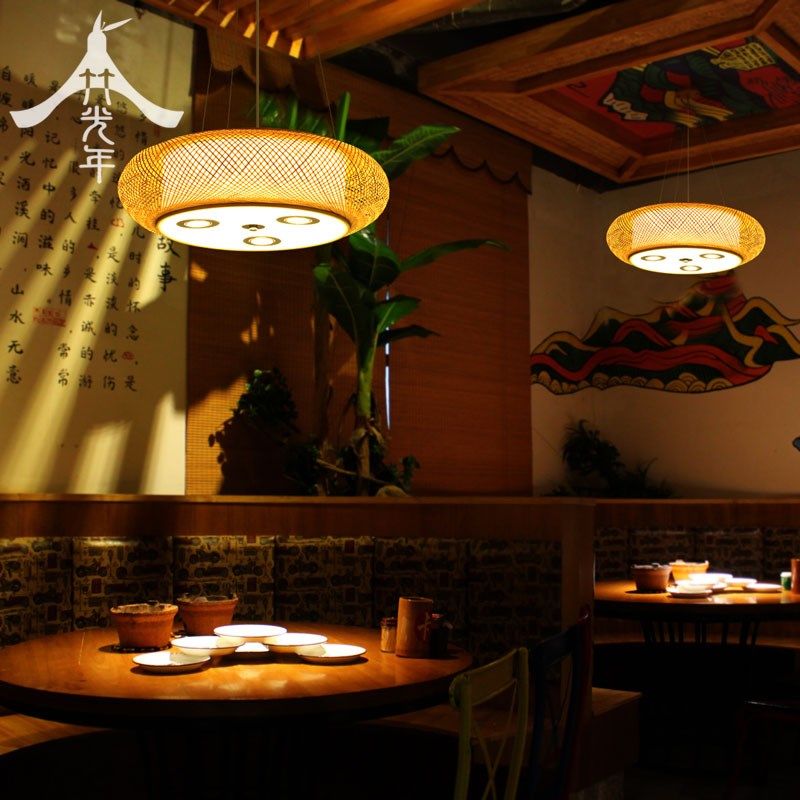 中式餐厅吊灯禅意茶室灯具日式榻榻米竹编灯笼新中式卧室客厅灯饰,淘宝优惠券,粉丝福利购,淘宝优惠卷
