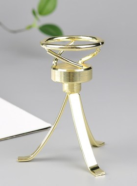 新款拆卸旋转款水晶球底座电镀高端创意家居摆件客厅玄关工艺品