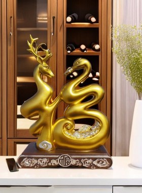 创意家居装饰品摆件福字客厅电视柜酒柜玄关工艺品卧室房间小摆设