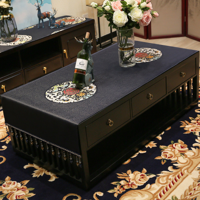 新布艺茶几布长方形盖布盖巾现代客厅家用防尘桌布台布,淘宝优惠券,粉丝福利购,淘宝优惠卷