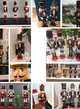 欧式胡桃夹子木偶兵 摆设 创意酒柜电视柜客厅摆件家居装饰品