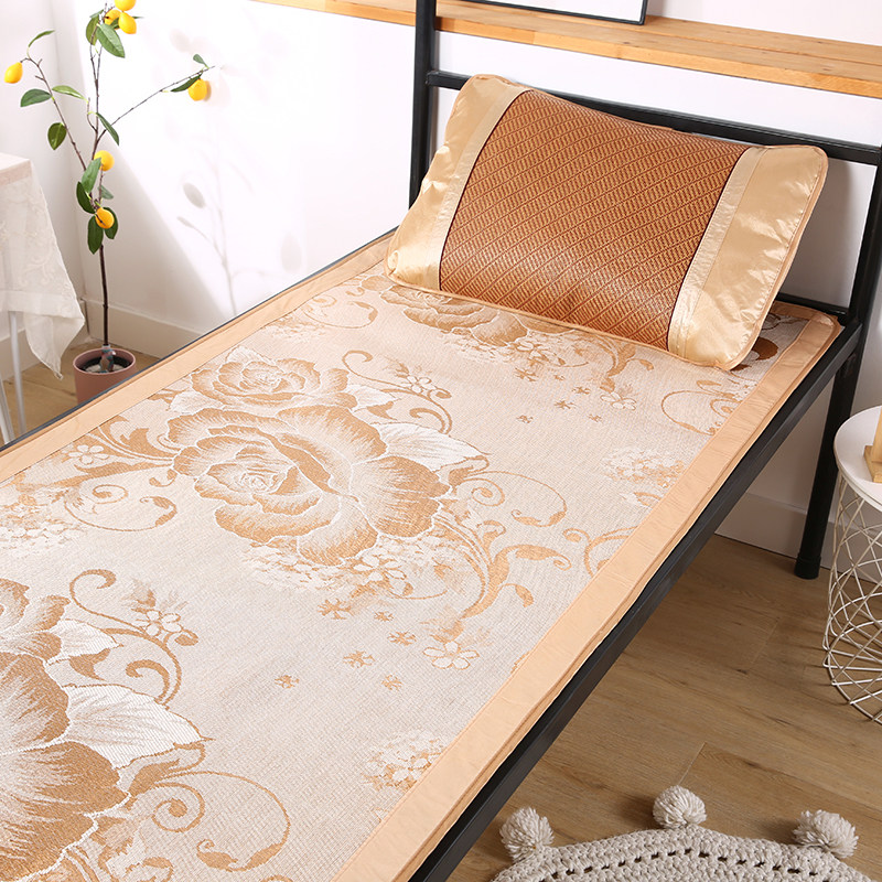 学生凉席双面草席子单人床宿舍上下铺0.9m可折叠夏季冰丝藤席1.2,淘宝优惠券,粉丝福利购,淘宝优惠卷