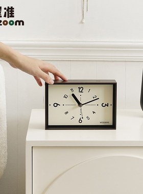 WOZOOM屋准艺术创意客厅桌面时钟摆件复古家居摆台式座钟表装饰品
