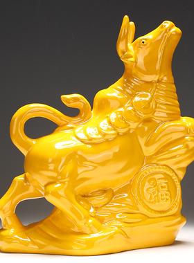 博艺萱大号陶瓷十二生肖鼠牛虎兔龙蛇马羊猴狗鸡猪工艺品招财摆件