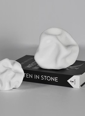 简约现代抽象创意陶瓷摆件家居样板间客厅电视柜室内软装艺术摆设