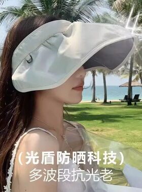 2026新款女士夏天空顶大帽檐防晒