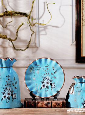 家居饰品房间美式欧式创意酒柜装饰品摆件客厅电视柜工艺品摆设