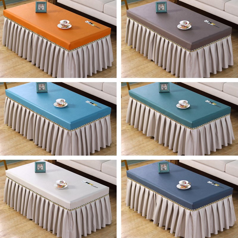 茶几罩套桌布餐桌罩布艺全包防尘家用防水防油长方形电视柜电炉罩 - 图1