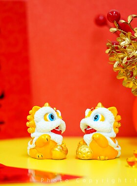 摸摸狮再摸尾 从顺到尾!心的喜庆醒狮小狮子 送朋友