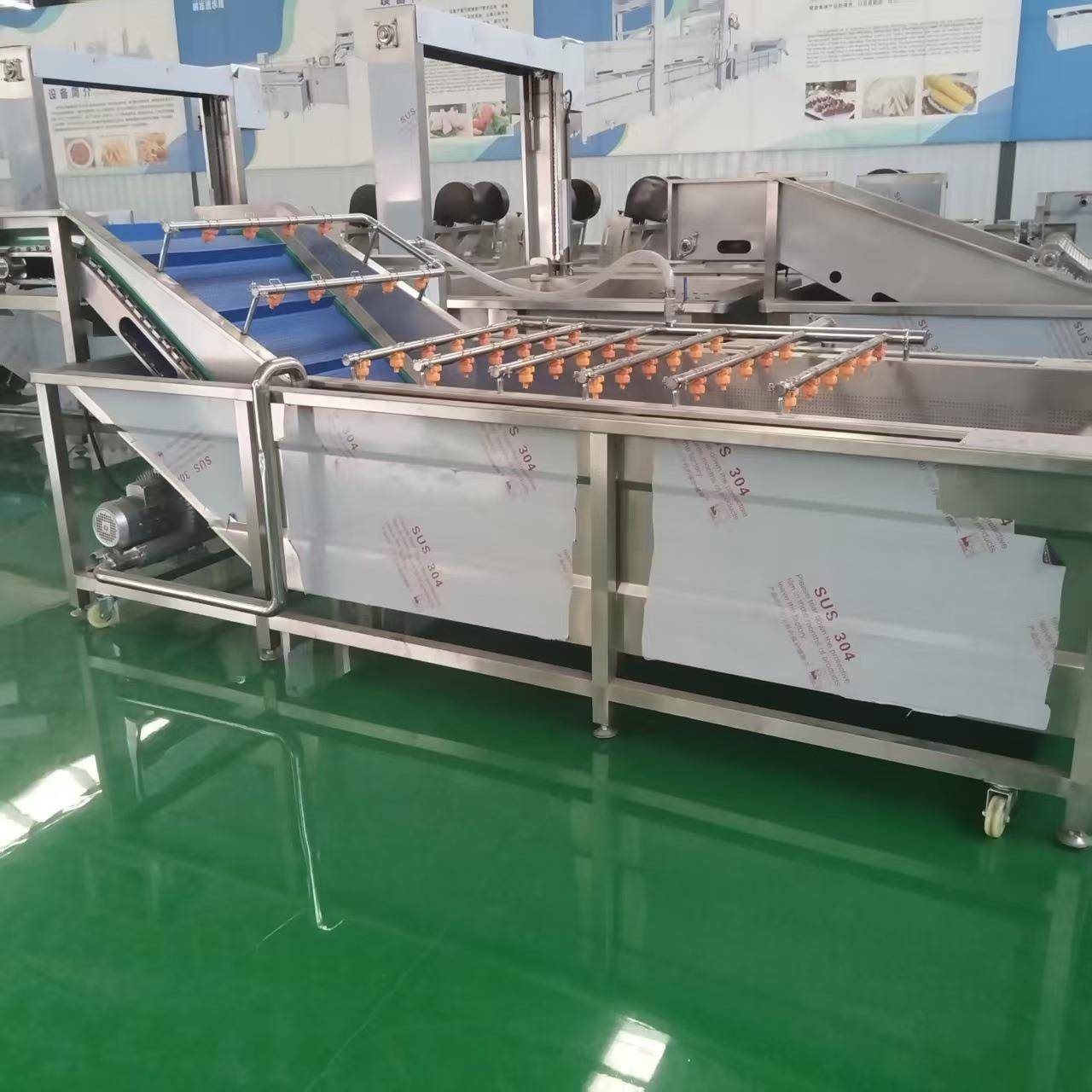 Vegetable prefabricated vegetable bubble cleaning machine, greening machine, egg processing complete equipment, mushroom deep processing equipment