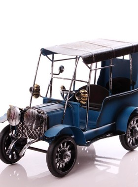 铁艺工艺品汽车老爷车模型摆件北欧家居客厅书房酒柜小装饰板摆设