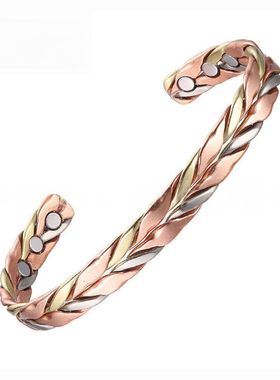 红铜磁性手镯简约复古时尚轻奢