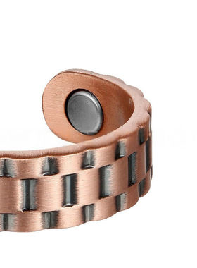 纯铜简约掉色磁性戒指