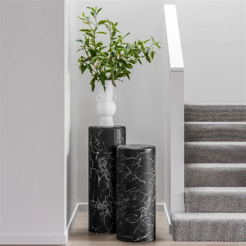 客厅高档大理石展示台摆件底座别墅玄关过道走廊装饰摆台圆柱墩子,淘宝优惠券,粉丝福利购,淘宝优惠卷