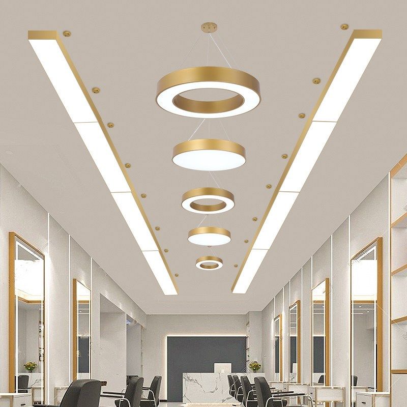 理发店吊灯超亮LED长条灯网红店铺发廊专用灯美甲美容美发店顶灯,淘宝优惠券,粉丝福利购,淘宝优惠卷