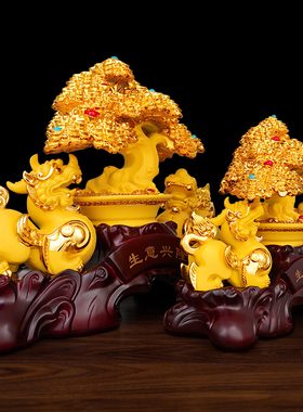 招财貔貅摆件聚财客厅家居摆设店铺收银台办公室装饰开业礼品