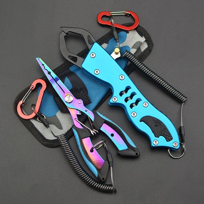 铝合金控鱼器不锈钢控鱼钳夹鱼器取钩器路亚钳多功能钓鱼钳子套装,淘宝优惠券,粉丝福利购,淘宝优惠卷