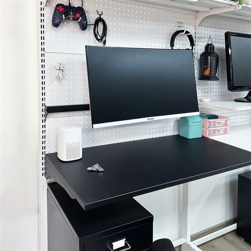 Screen stand monitor stand hardware hole board girl bookshelf accessories hanging e-sports up and down left and right rotation