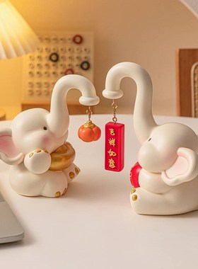 可爱情侣摆件中式场景家居酒柜装饰结婚礼物Q订婚客厅装饰品摆件