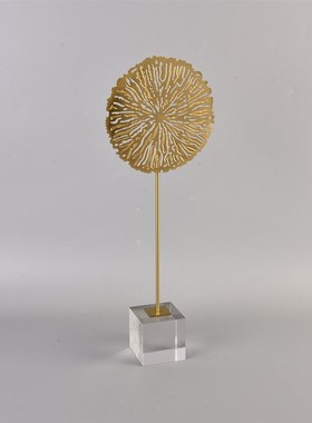 现代简约金属摆件创意客厅u玄关家居装饰品电视柜酒柜室内桌面摆