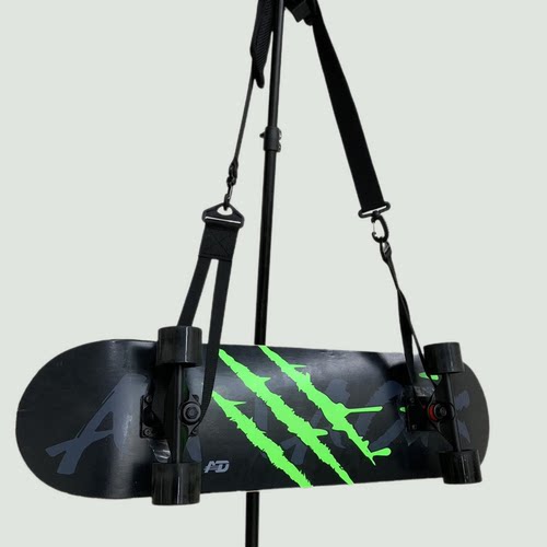 Arckrokdyl陆地冲浪板长版单肩斜挎双翘板电动滑板单板滑雪板背带 - 图3