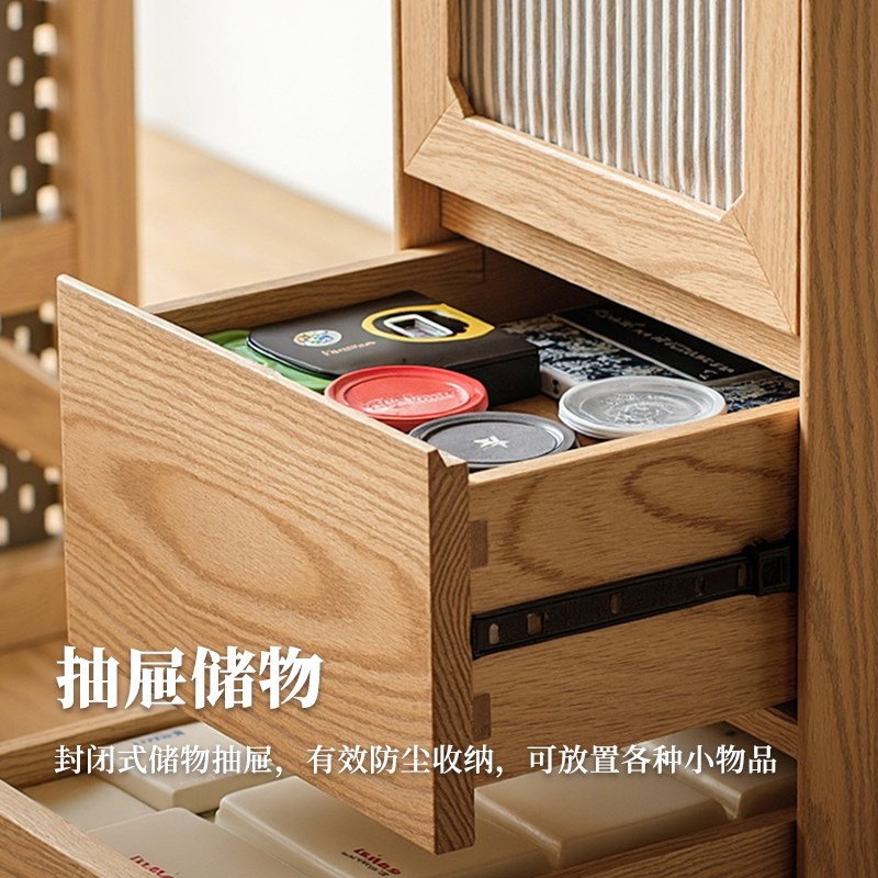 实木吧台柜客厅隔断柜家用现代简约客厅多功能高脚桌小户型餐桌 - 图1