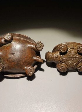 精品小礼品个性创意铜乌龟桌面迷你装饰品中式礼品铜茶宠摆件精品