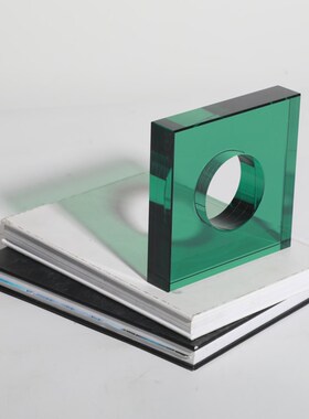 现代简约创意几h何拱门形水晶软装家居样板房客厅酒店工艺装饰摆