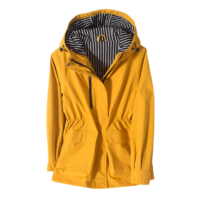 2021早春!颜色美面料挺括 户外防水防风衣连帽中长冲锋衣女风衣,淘宝优惠券,粉丝福利购,淘宝优惠卷