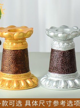 藏村手摇转轮底座树脂莲客厅室内用品转桶饰转筒