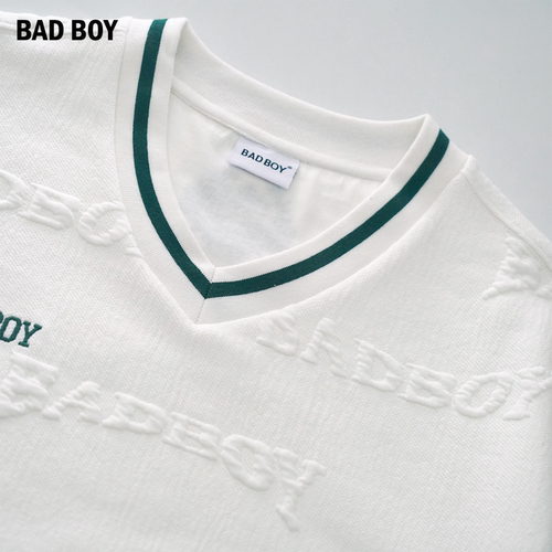 BAD BOY春秋提花字母刺绣休闲卫衣 - 图1