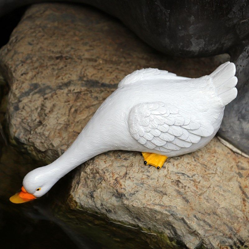 园装饰 庭院布置造景仿真鸭子室外水池鱼缸池塘草坪景观,淘宝优惠券,粉丝福利购,淘宝优惠卷