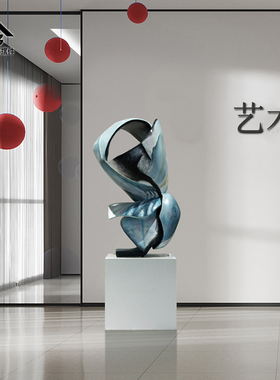 酒店装饰品落地大型雕塑钢工艺品售楼处商场展厅艺术装置