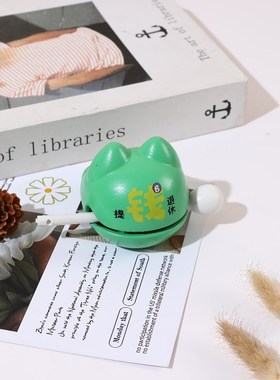 小木鱼情绪e稳定朋友送礼敲解压桌面工位装饰木鱼敲一敲薪水翻一