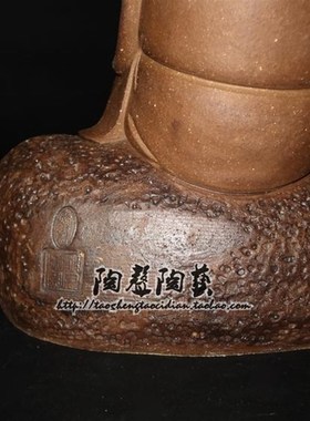 陶声觅句陶瓷工艺公仔玄关茶室会所博古架客厅家仿古中Y式摆件精