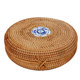 3-cake Pu'er tea box rattan storage box Qizi cake tea can gift box desktop storage 357 grams of rattan large size