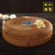 3-cake Pu'er tea box rattan storage box Qizi cake tea can gift box desktop storage 357 grams of rattan large size