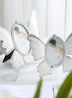 摆件家居饰品相框摆台现代时尚蝴蝶装饰品女生房间卧室布置